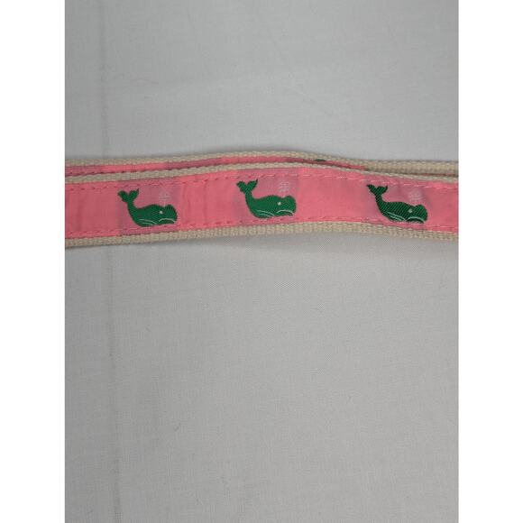Bean Belts Kids Size L (6-8) Pink With Green Whales - Picture 3 of 3